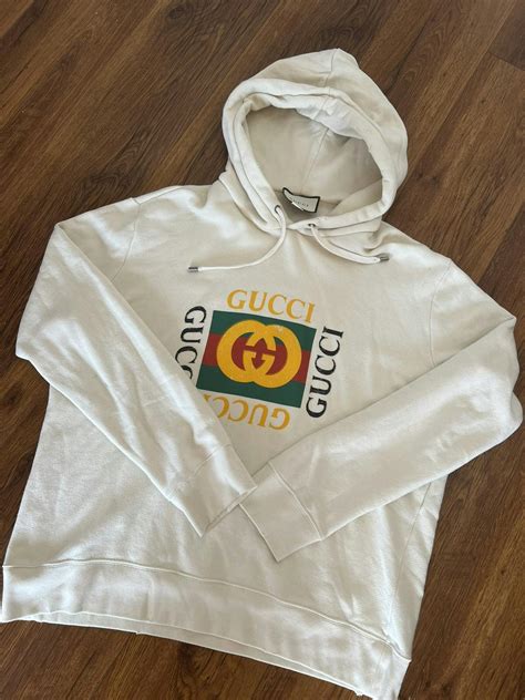 gucci fake logo hoodie|Gucci logo velvet sweatshirt.